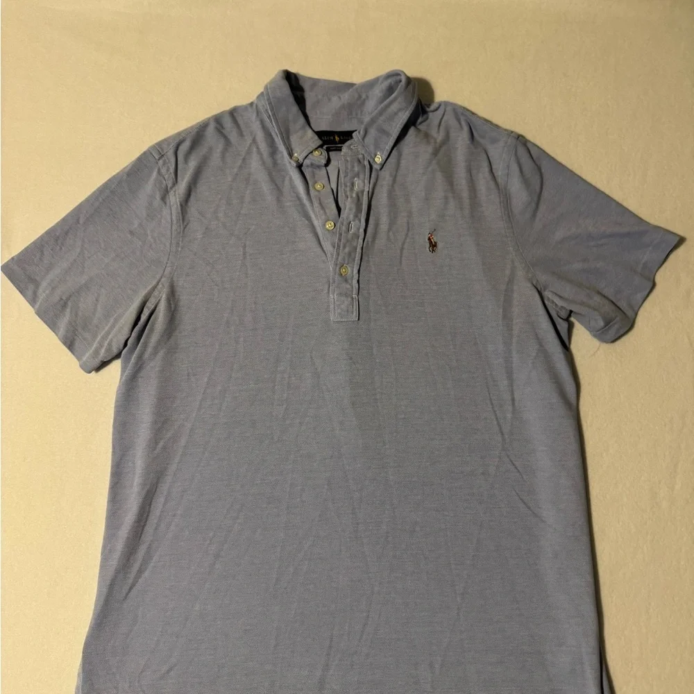 Polo by Ralph Lauren Men's Light Blue Polo Shirt